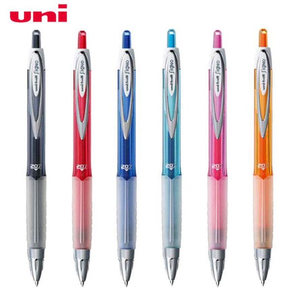 

gel pens uni color pen umn-207f quick dry press office signature 0.7mm student examination