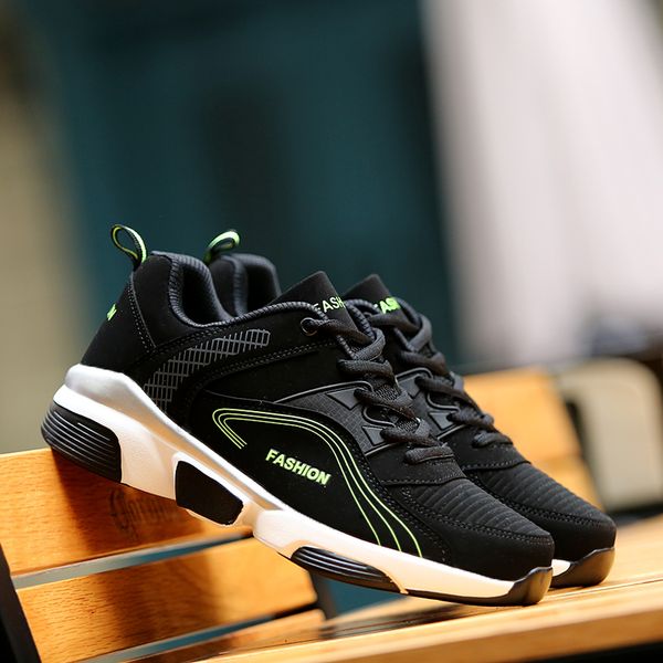 

fashion leahter women mens running shoes black white red volt code: lx32-8816 jogging sports trainers sneakers size 39-44