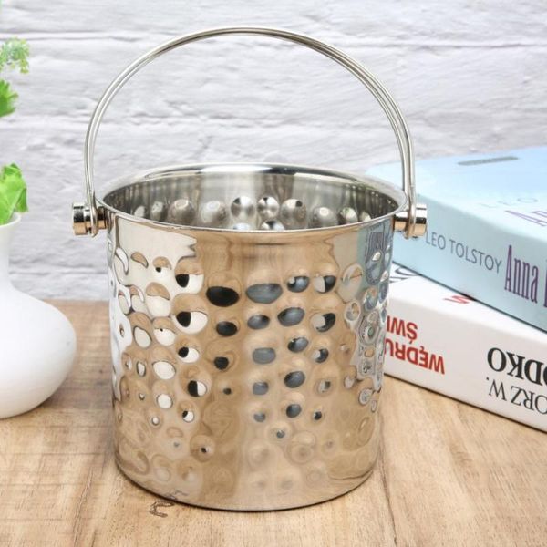 

ice buckets and coolers 1l stainless steel bucket container portable champagne barrel with filter home bar supplies