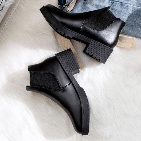

boots plush short autumn winter 2021 mesh fashion red same black sleeve casual thick heel