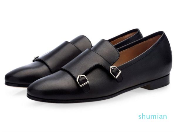

2021 driving loafers for men slip on wedding groom party dress shoes spring boats, Black