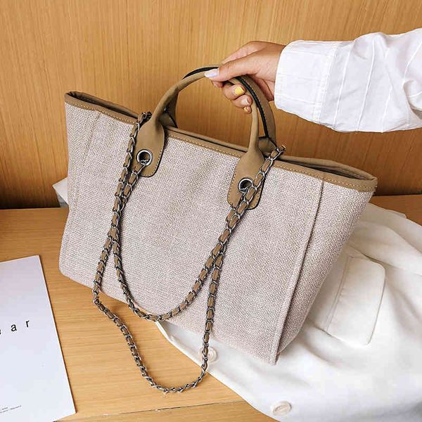 

2021 new bucket bag women's large capacity portable single shoulder diagonal span chain tote bag