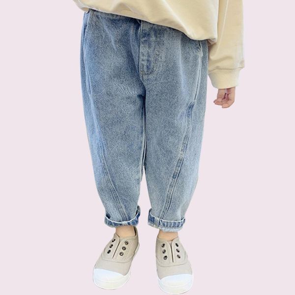 

jeans baby girl casual style summer denim infantil toddler girls clothes, Blue
