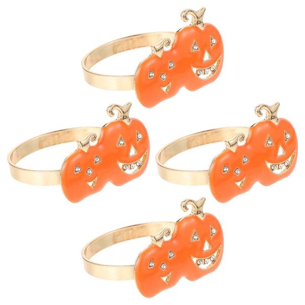 

napkin rings 4pcs creative holders for (golden)