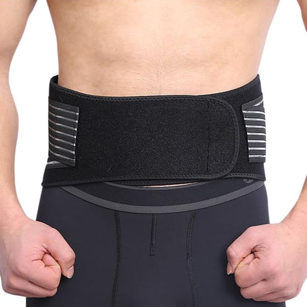

women's shapers adjustable double pull lumbar brace/lower back belt, pain relief - breathable & lightweight material wide support, Black;white