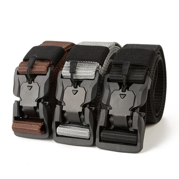 

waist support nylon belt men army tactical military swat combat belts knock off survival battle, Black;gray