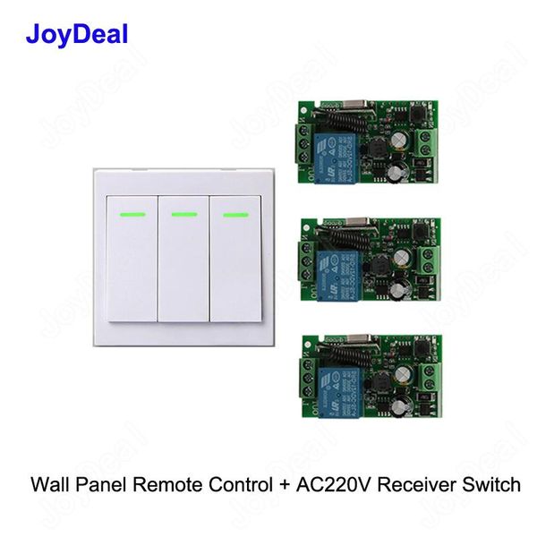 

smart home control 433mhz wireless relay remote switch ac 110v 220v receiver 86 wall panel transmitter hall bedroom ceiling lights switches