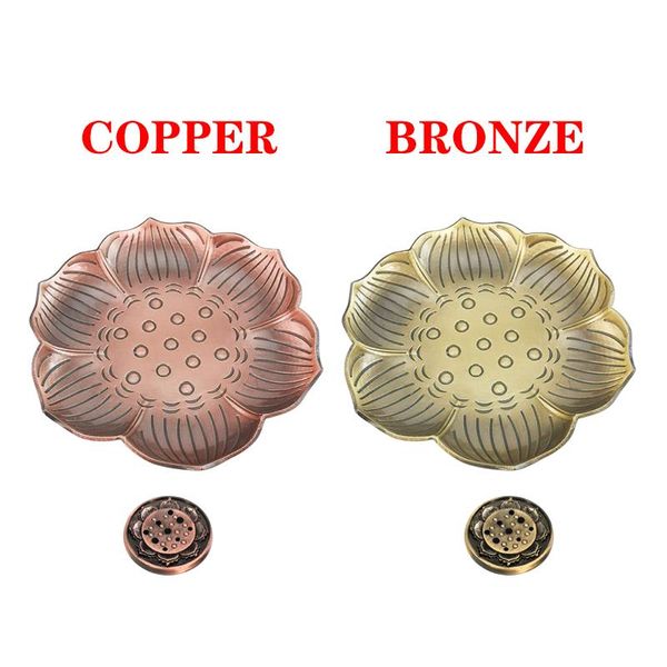 

fragrance lamps incense plate nine holes lotus seat copper alloy home bedroom stove sandalwood furnace burner