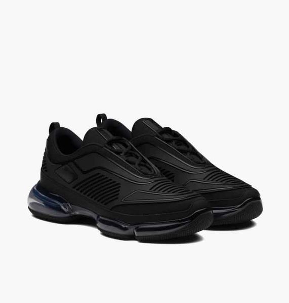 

famous rubber knit fabric sneakers shoes cloudbust technical chunky sole men casual walking eu38-45, Black
