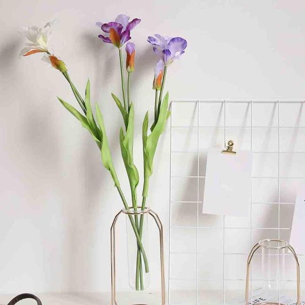 

drop artificial bauhinia fake silk flowers bridal wedding bouquet home decor decorative & wreaths