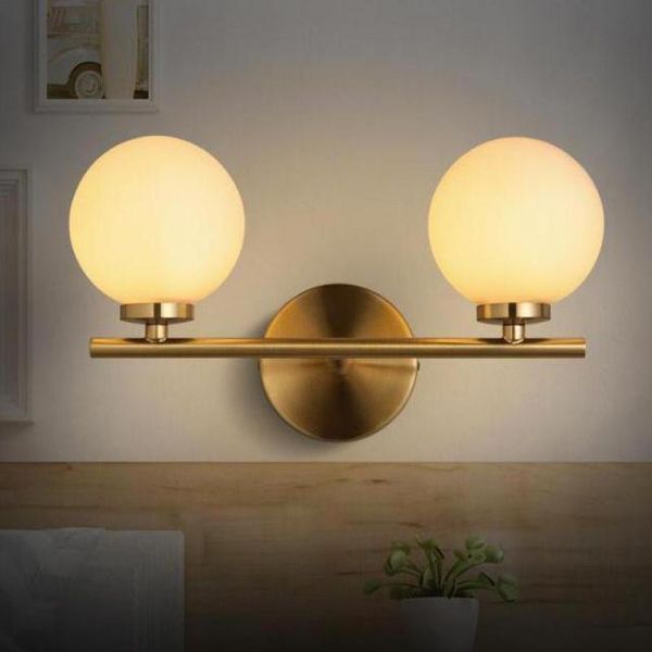 

modern minimalist led wall lamp, glass lighting bedroom lamp lights for bathroom e27 home mirror light lamps