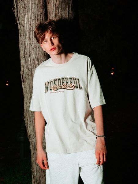 

men drop shoulder letter pattern tee j4we#, White;black