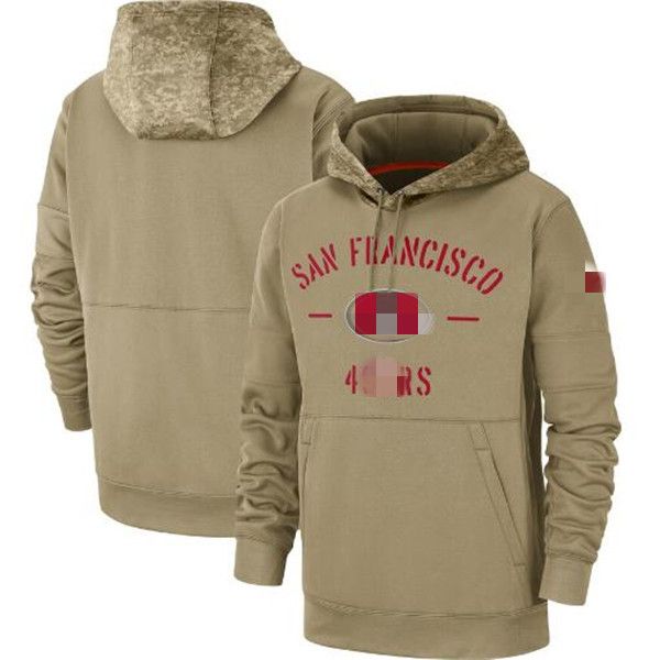 

san francisco men women kid 49er hoodies tan vintage sweatshirt 2019-22 salute to service sideline therma pullover hoodie, Blue;black