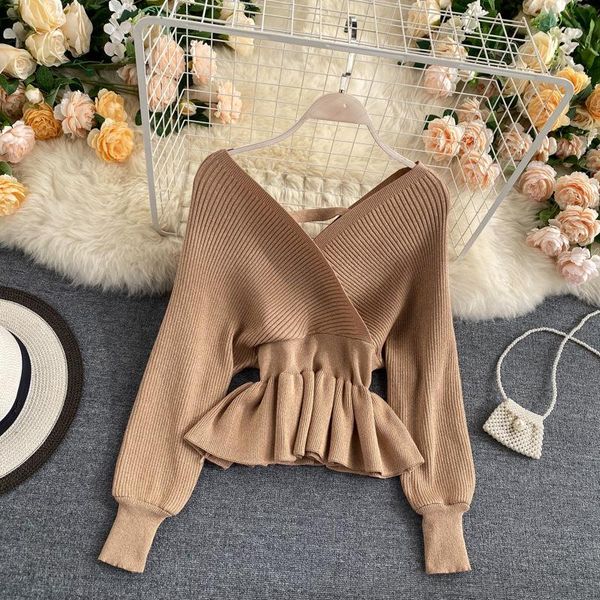 

women's sweaters autumn bright knit skirt suit lurex flounces fashion long-sleeved wool warm sweater knitted two-piece, White;black