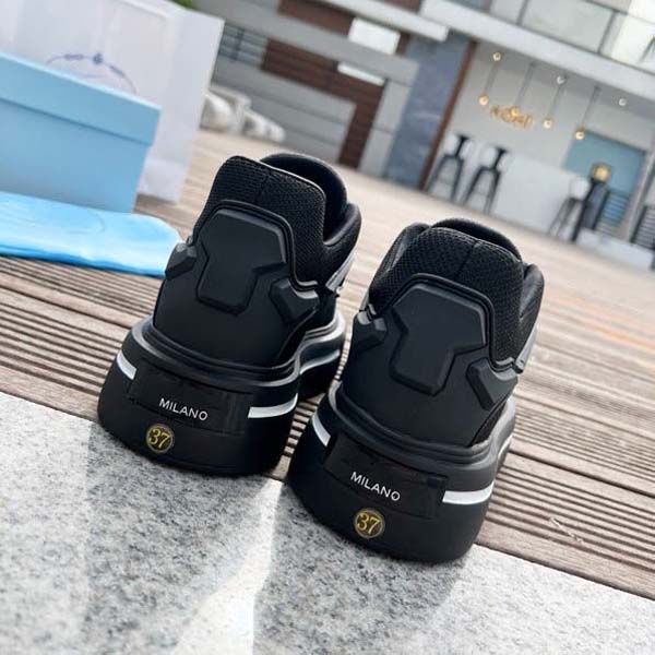 

men's designer sneakers brand luxury casual shoes plus designer trainers high canvas women's shoes b23 with box and dustbag by sho, Black