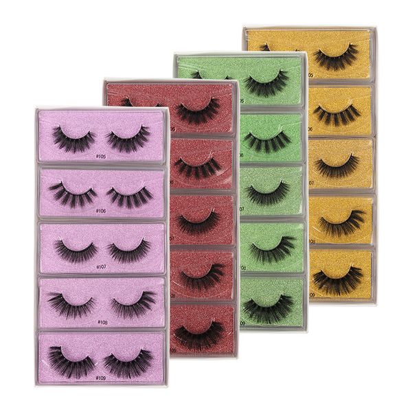 

wholesale 3d faux mink eyelashes fluffy dramatic eyelash makeup wispy lash natural long thick fake lashes