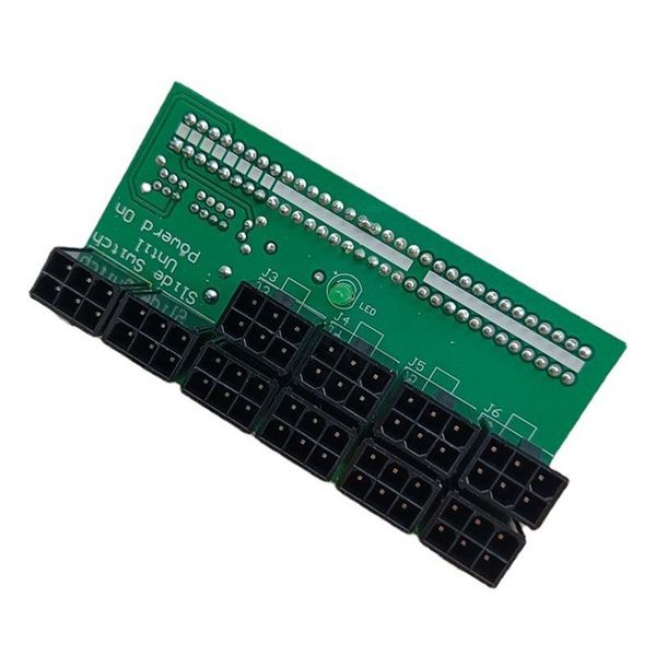 

computer cables & connectors breakout board 1600w for ethereum eth zec mining server power supply adapter gpu psu 10x6pin hub btc