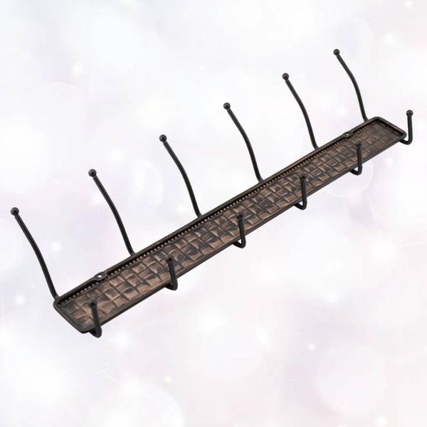 

hooks & rails 1pc copper door back hanger clothes hat coat bag hanging wall hook traceless double row for bathroom