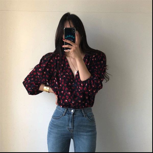 

feminine fashion summer vintage black womens shirt sweet loose streetwear casual female shirts, White