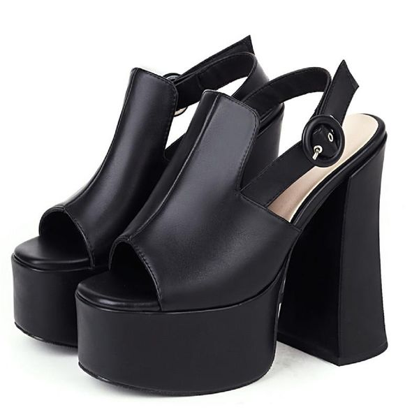 

dress shoes fashion women's sandals summer platform punk heels gladiator ladies black green party fetish large size