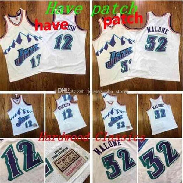 

09Men Basketball Utah\rJazz\r32 Malone 12 Stockton Mitchell & Ness Navy Alternate 1996-1997 Hardwoods Classics Authentic Jersey And Pant, Color3