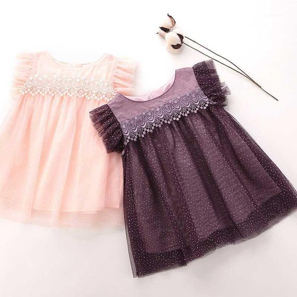 

girl's dresses girls baby dress summer mesh gown princess korean chiffon sleeveless cute kids gauze1, Red;yellow