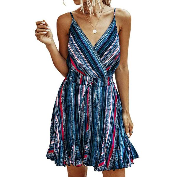 

women's summer fashion v-neck lace print mini dress casual dresses, Black;gray