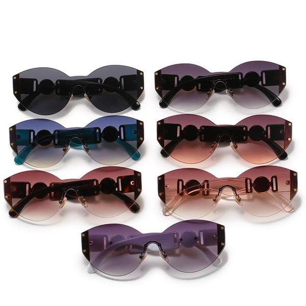 

sunglasses 2021 brand design women men fashion personality trend uv400, White;black