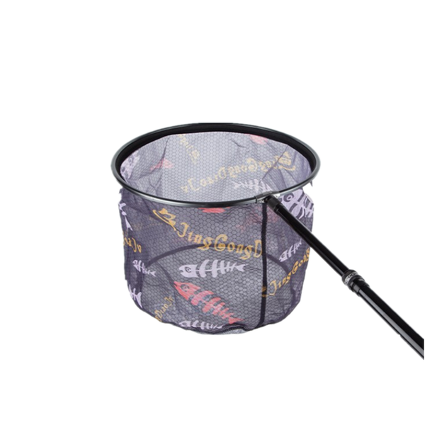 

fishing accessories net folding titanium alloy round head small mesh hand catch tackle