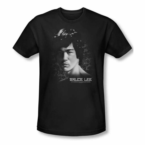 

Bruce Lee In Your Face Adult Slim Fit Short Sleeve T-Shirt Sizes- S-2X New, White;black