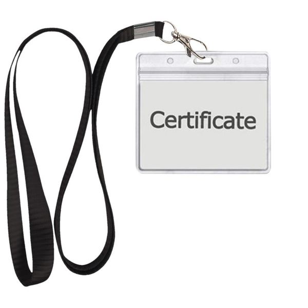 

party favor work pass protective shell breakaway lanyards with id holder clear name badge plastic#g30