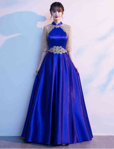 

prom luxury boutique occasion dresses chorus female long conductor red song performance temperament student host banquet evening, Black