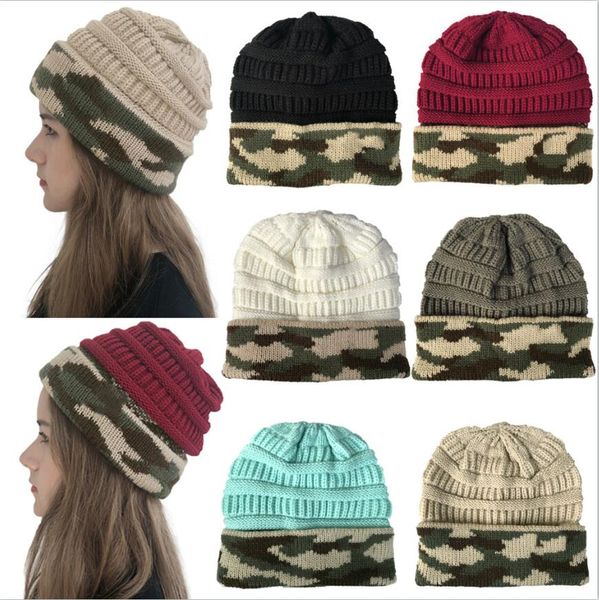 Inverno adultos espessos gorros quentes chapéu para mulheres macio cabo estiramento de malha pom poms poms womens culares menina chapéu de esqui beanie caps z183