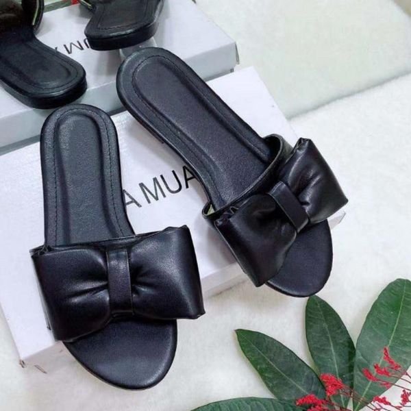 

women's shoes summer casual home durable sandals style outdoor wild beach non-slip women flat slippers zapatillas mujer, Black