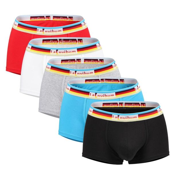 

underpants brand male panties men's underwear ride up boxers breathable man boxer solid comfortable shorts multicolor, Black;white
