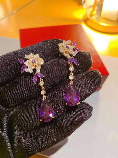 

stud earrings ka jia c zicaibao with s925 silver ear nails, Golden;silver