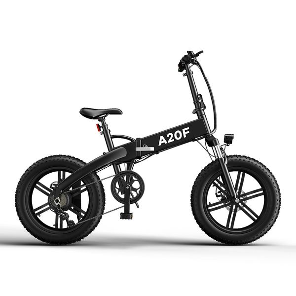 

[eu stock, no tax] ado a20f electric bike 500w 20 inches fat tire ebike brushless motor foldable electric bicycle 36v 10.4ah lithium ion bat, Silver;blue