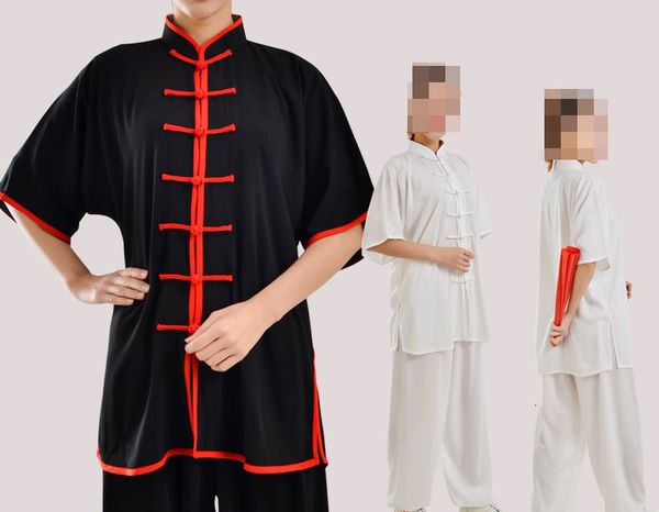 

summer short sleeve tai chi suits taiji clothing martial arts kung fu wushu uniforms, Gray