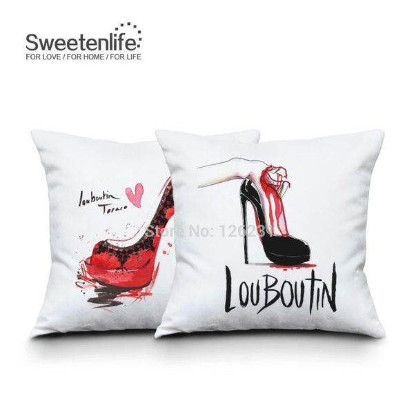 

beautiful high heels printed cushion pillow cover 45cm*45cm fashion home decorative sofa pillowcase cushion/decorative