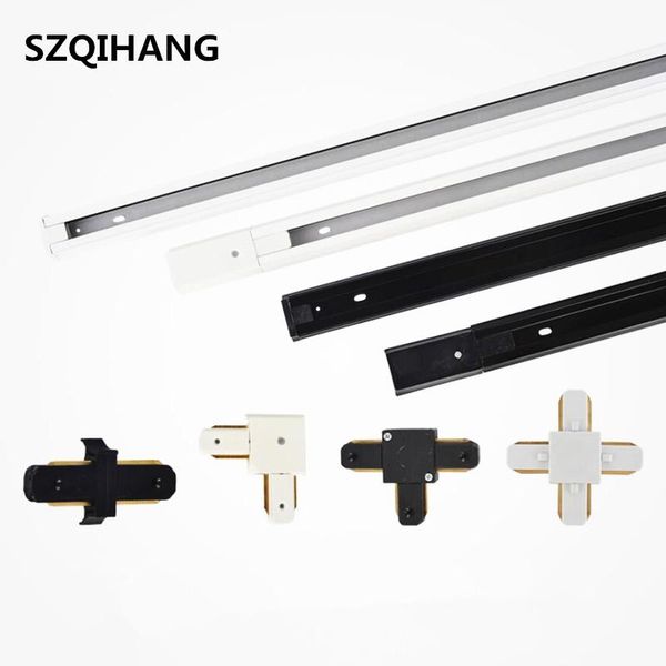 

1m led track rail,track light rail connectors,universal rails,aluminum track,lighting fixtures,2-wire , l, i ,t,+ connectors lights