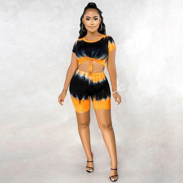 

women's tracksuits 2021 european and american style tight short-sleeved suit, Gray