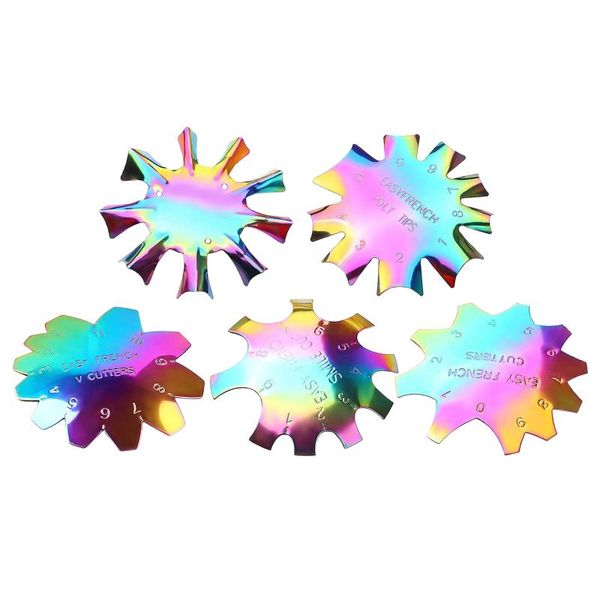 

nail art equipment diy nails painting colorful french manicure edge trimmer tool,reusable, Silver