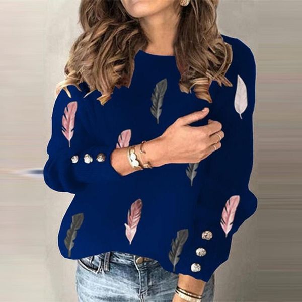 

women's sweaters ladies autumn fashion v-neck long sleeve loose knitted sweater pullover women casual streetwear feather printing, White;black