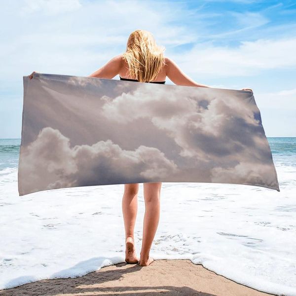 

towel clouds bath microfiber travel beach towels bathroom supplies quick-dry for adults