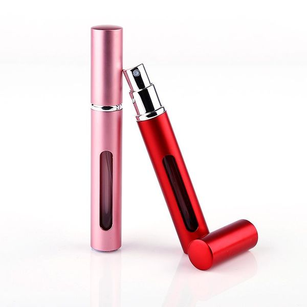 

storage bottles & jars 1pcs 5ml portable mini aluminum refillable perfume ottle with spray empty cosmetic container atomizer suitable for tr