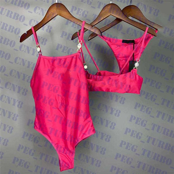 

womens bikini swimwear classic printed ladies beach swimsuit one piece close-fitting comfortable women underwear bikinis set212e, White