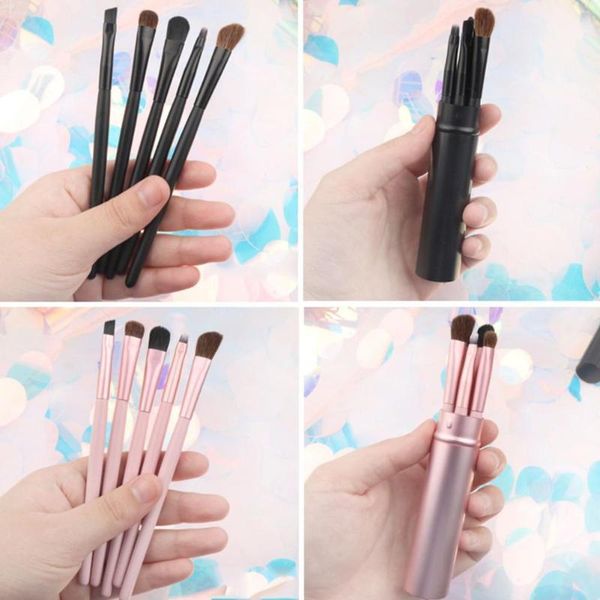 

makeup brushes 5pcs eye set travel portable mini eyeshadow eyebrow kit up brush durable powder women beauty make tools eyel f9m3