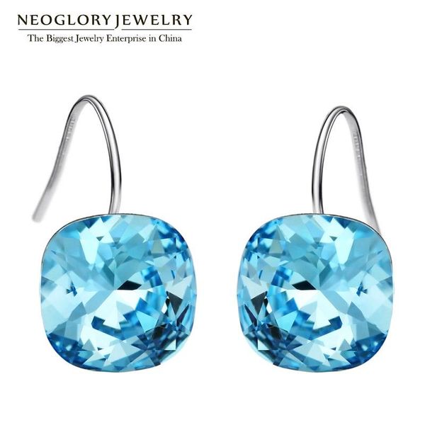 

neoglory austrian crystal stud earrings statement fashion charm jewelry 2021 brand teen girls mother birthday gifts b1, Golden;silver