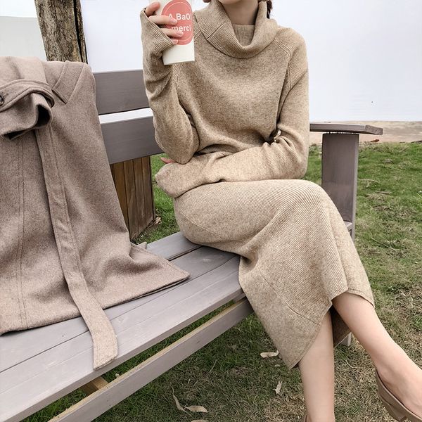 

sweaters Winter Shirt Lace Up Long Dressed in Women's Underneath Full Mid-Long Goal High Cloth, White;black