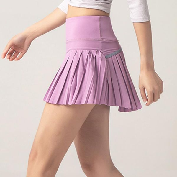 

sports and fitness shorts anti womens skirt exposure outdoor quick drying culottes running breathable gym short, Black